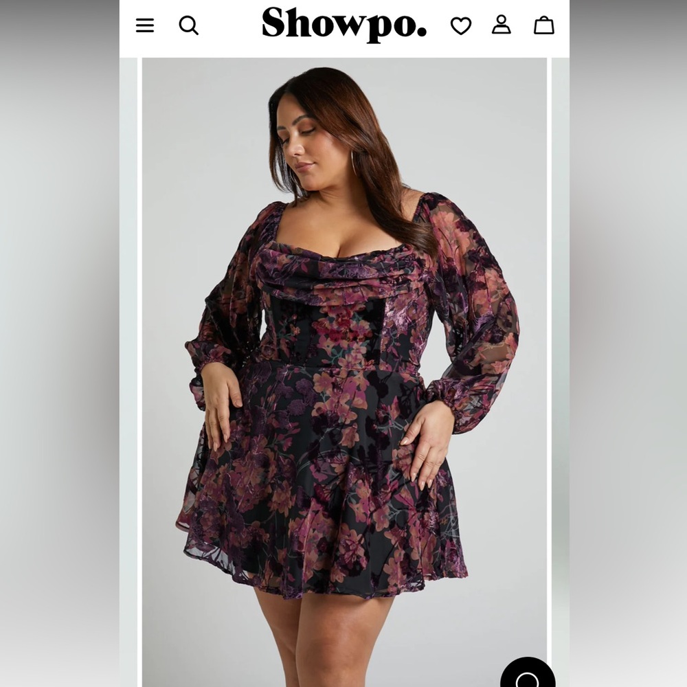 NWT - Showpo Jessell Mini Dress Size US 16